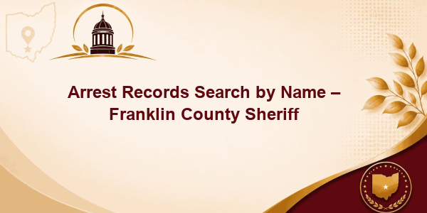 Arrest Records Search by Name - Franklin County Sheriff