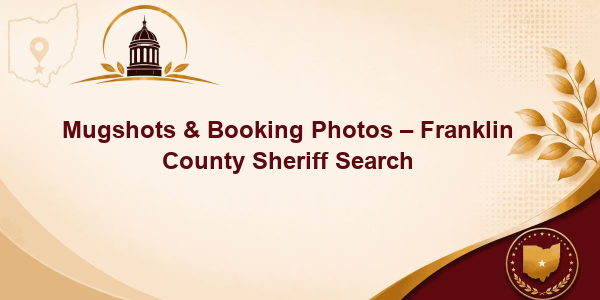 Mugshots & Booking Photos - Franklin County Sheriff Search