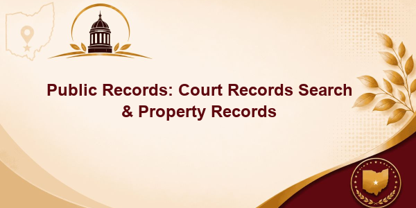 Public Records: Court Records Search & Property Records